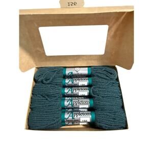 110 Yards - Appletons #156 Mid Blues Pallet 100% English Wool Tapestry Skein